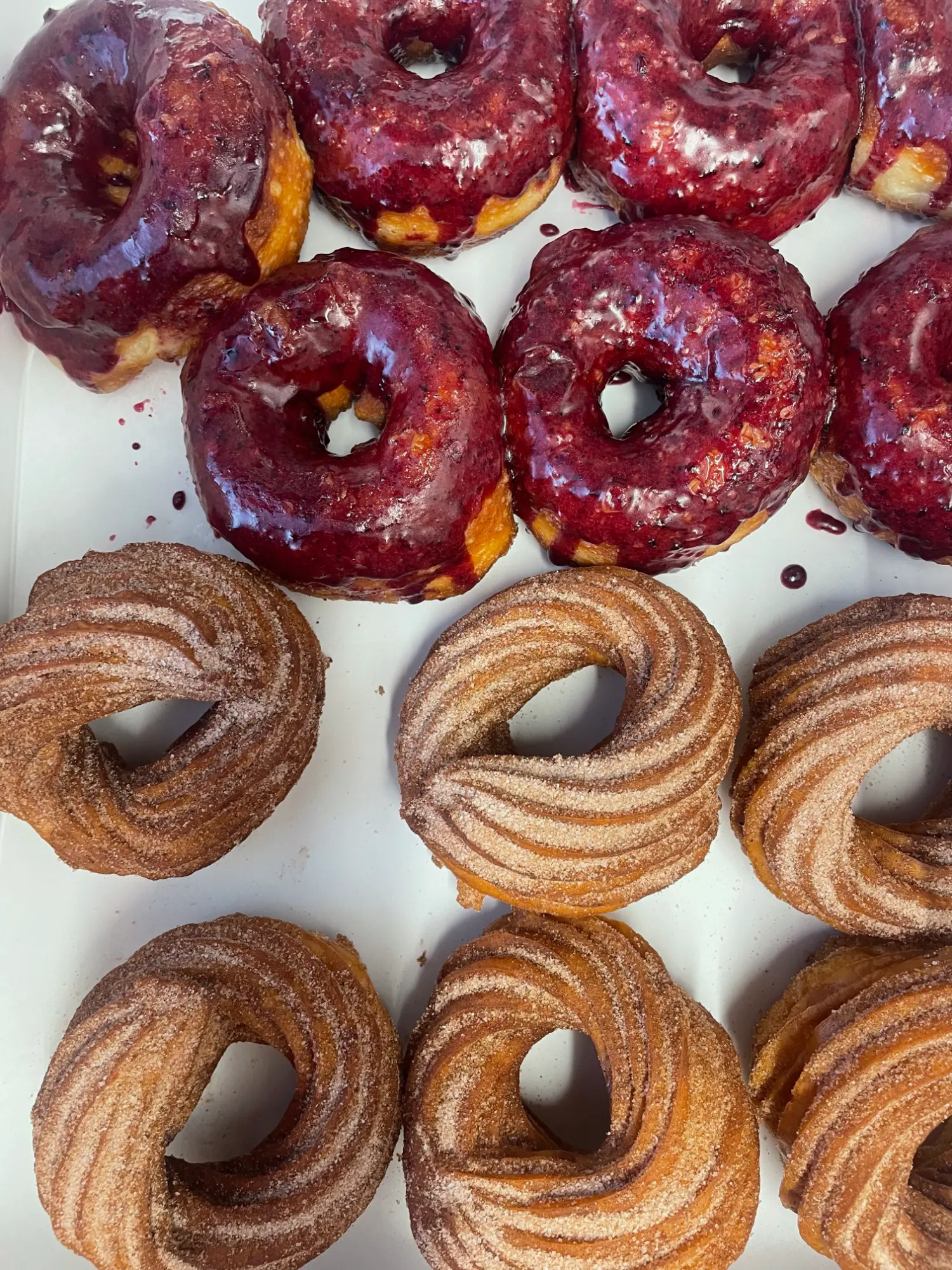 Fresh donuts from Upland Coffee